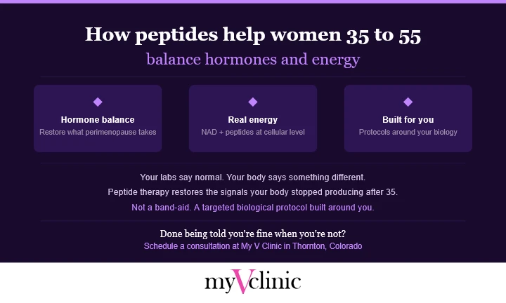 How peptides help women 35 to 55 balance hormones and energy